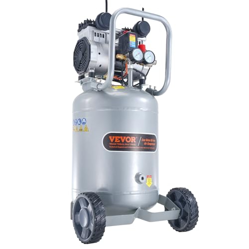 VEVOR Luftkompressor 49L Flüsterkompressor 2HP Luftpumpe ölfrei 8bar Kompressor Einphasig Geräuschpegel ≤63dB Ideal zum Aufpumpen von Reifen Autoreparaturen Malerarbeiten Holzarbeiten von VEVOR