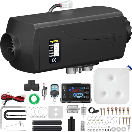 VEVOR Standheizung Diesel 5KW, 12V Diesel Lufterhitzer, 10 L Diesel Luftheizung, -40 ℃ - + 20 ℃ Arbeitstemperatur Air Diesel Heizung, Air Heater Heizung aus Aluminium für Wohnmobilanhänger Boote von VEVOR