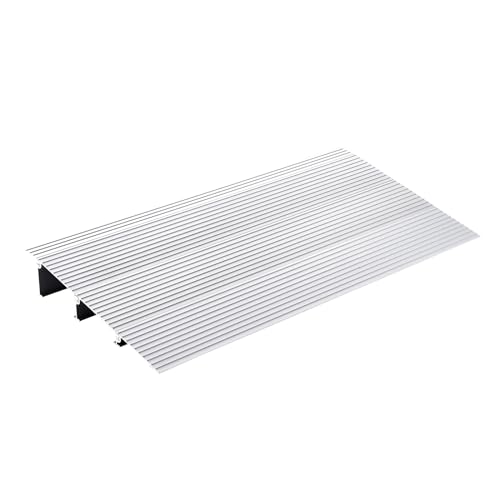 VEVOR Türschwellenrampe 43,6 x 86,4 x 7,6 cm Rollstuhlrampe 362,8 kg Tragfähigkeit Auffahrrampe aus Aluminiumlegierung Bordsteinrampe modulares Design Schwellenrampe rutschfest Aluminiumrampe Rampe VEVOR Türschwellenrampe 43,6 x 86,4 x 7,6 cm Rollstuhlrampe 362,8 kg Tragfähigkeit Auffahrrampe aus Aluminiumlegierung Bordsteinrampe modulares Design Schwellenrampe rutschfest Aluminiumrampe Rampe von VEVOR