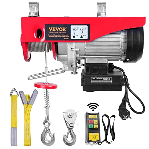 VEVOR elektrische Seilwinde 200kg bis 400kg Hubhöhe 12m Seilzug Motorwinde 850W Kupfermotor Flaschenzug 10m/min Hubgeschwindigkeit Hebezug mit kabelloser Fernbedienung Seilhebezug Kettenzug VEVOR elektrische Seilwinde 200kg bis 400kg Hubhöhe 12m Seilzug Motorwinde 850W Kupfermotor Flaschenzug 10m/min Hubgeschwindigkeit Hebezug mit kabelloser Fernbedienung Seilhebezug Kettenzug von VEVOR
