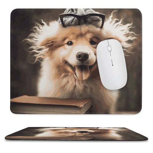 Mauspad, 24,9 x 30 cm, rutschfest, wasserdicht, Gaming-Mauspad für kabellose Maus, Computer, Laptop, Büro, lustiger Tierhund von VFMKT