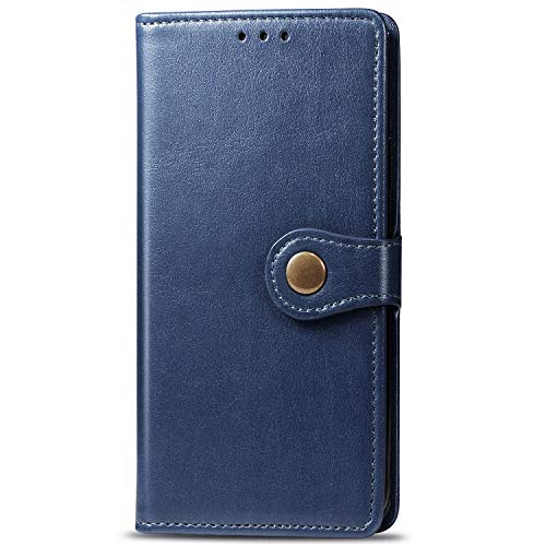 VGANA Hülle Kompatibel für Samsung Galaxy M55s, Premium Leder Flip Wallet Cover, Stoßfeste Ultradünne Weiche Silikon TPU Stoßstange Shell. Blau von VGANA