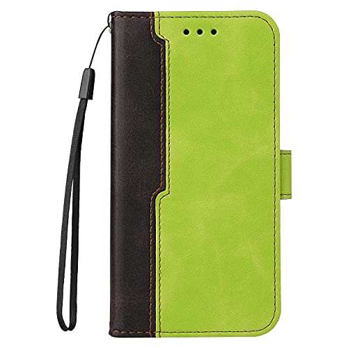 VGANA Xiaomi 14T Pro Wallet-Hülle mit Stoßfester Innenhülle, Hochwertiger PU-Leder-Magnetklappdeckel für Xiaomi 14T Pro. Grün von VGANA