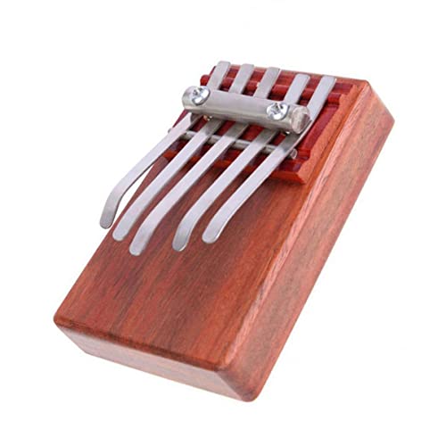 VICASKY 1 Stück Thumb Piano 5 Tonfinger Piano Nützliche Musik Instrument Kalimba (rötlich) von VICASKY