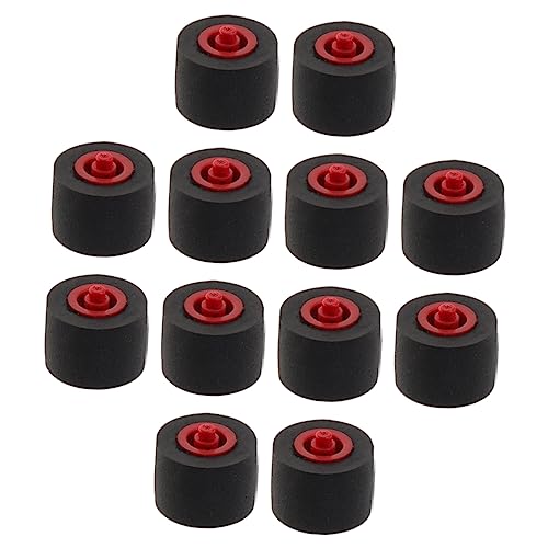 VICASKY 12st Achsdruckrolle Aus Kunststoff Griff Powerbank Verschluss Für Mülleimerbeutel Gepolstert Absturz Twist Runde Clips Steigleitung Mini-enhancer Clips Reparieren Rohr Gummi Black von VICASKY