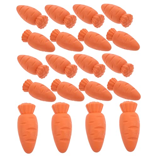 VICASKY 20st Karotten Radiergummi Kinderpreise Mini-radiergummis Für Kinder Lustige Radiergummis Kleine Preise Für Kinder Für Belohnungen Radiergummis Für Bleistifte Orange von VICASKY