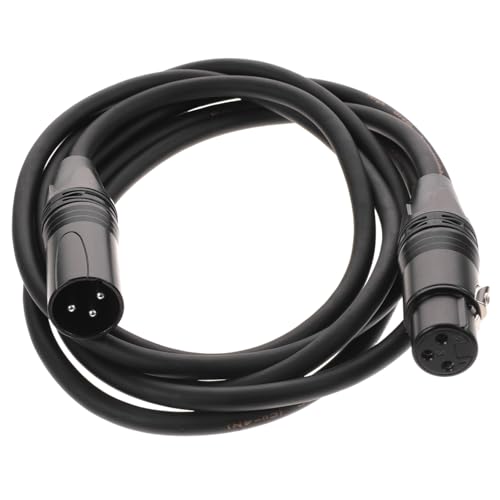 VICASKY 5St XLR-Audiokabel Mikrofonkabel speaker cables Bühnenkabel microphone cable Audio Verbindungskabel Studio-Mikrofon Mikrofonanschluss Versorgung nützliches Audiokabel PVC Black von VICASKY