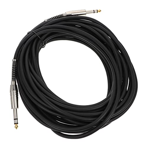 VICASKY Professionelles Mikrofon Audiokabel Für E Gitarre Hochwertiges Schwarzes Instrumentenkabel Für Klare Klangübertragung Ideal Für Studioaufnahmen Und Performances von VICASKY