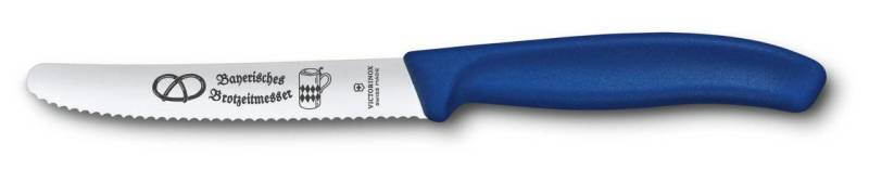 VICTORINOX Messer Swiss Classic Bayerische Brotzeit silber, blau von VICTORINOX