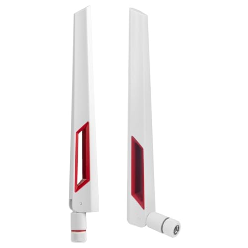 VIEVRE WLAN Antenne,SMA Antenne,2 Stück WiFi Antenne, LTE Antenne,2,4 GHz 5 GHz 5,8 GHz 12dBi MIMO RP Router Antenne,Router Externe Antenne,Bluetooth Antenne,WiFi Antenne PC,WLAN Antenne PC(Weiß) von VIEVRE