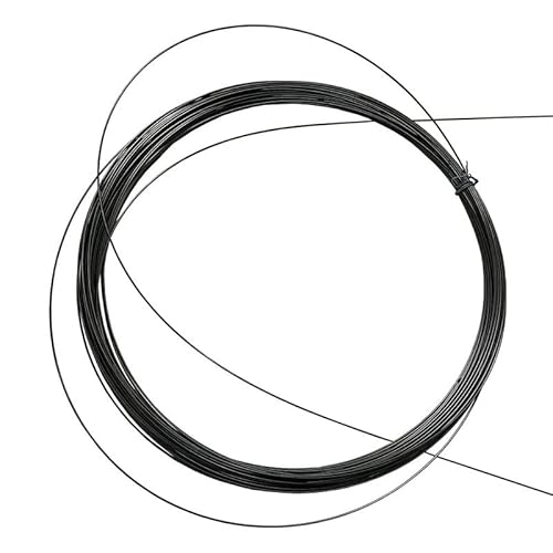 Gerader Draht aus Nitinol-Legierung, super elastisch, 1 m, Nickel-Titan, hyperelastisches Filament, 0,1 – 1,8 mm, super elastische Angelschnur, schwarz (0,3 mm x 1 m) von VIGAN