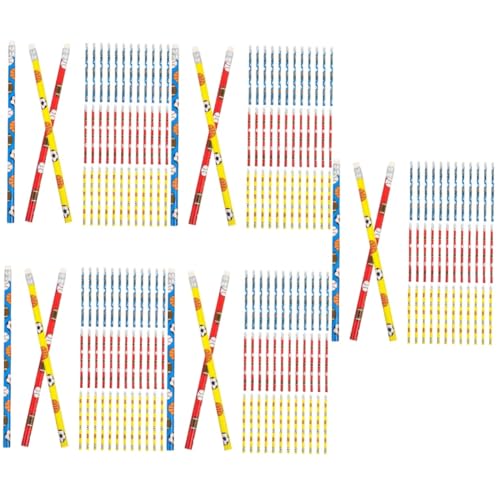 VILLCASE 240 Stk Kugelschreiber Bleistifte Partygeschenk Schüler Bleistift Mit Radiergummi Malstifte Zeichenstift Sportball-musterstifte Kinder Bleistift Schüler Schreiben Bleistift von VILLCASE