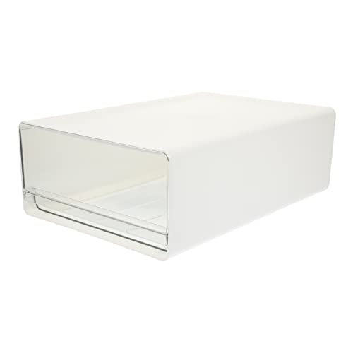 VILLCASE 2Er-Box Schublade Schubladen-Organizer Aufbewahrung ausziehbare Schubladen office organizer büro organizer Aufbewahrungsschubladen Bürobedarf Weiß von VILLCASE