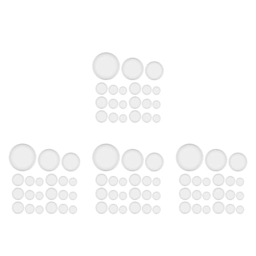 VILLCASE 4 Sätze 4 Sets Ordner Ring Schlüsselanhänger Sammelalbum Karteikarten Metallringe Karteikartenringe Lose Blätter Buchringe Ring Kreisklammern Ringe 36 Stück * 4 von VILLCASE