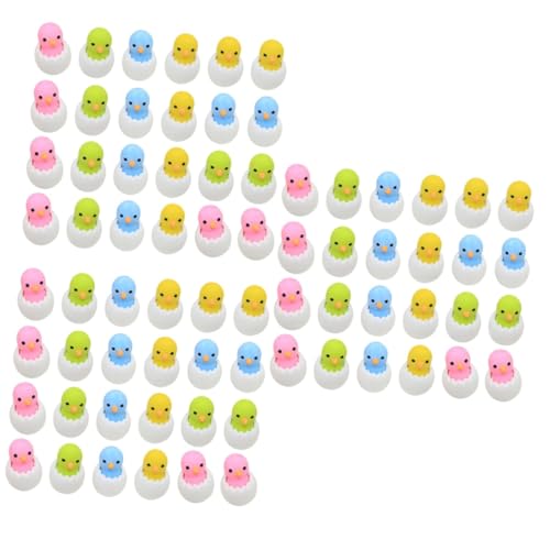 VILLCASE 72 Stk Shell Chick Radiergummi Tier Radiergummis Masse Mini-küken Kinderpreise Puzzle Radiergummis Für Kinder Mikrospielzeug Radiergummi Cartoon-radiergummi Mini- von VILLCASE