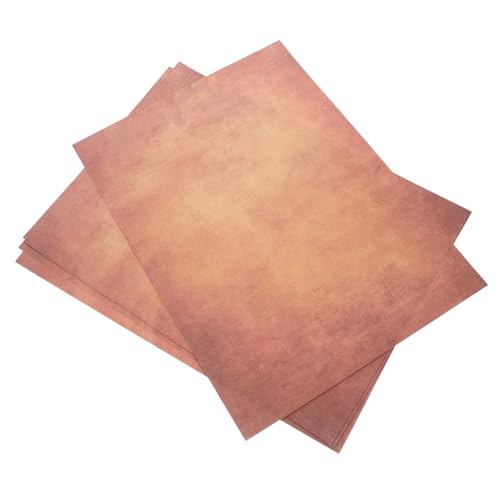 VILLFUL 100 Blatt Vintage-kompositionspapier Brief Aus Papier Schreibpapier Briefpapier Schreibutensilien Papier Für Einladung Brief Im Vintage-stil Dark Brown Doppeltes Offsetpapier von VILLFUL