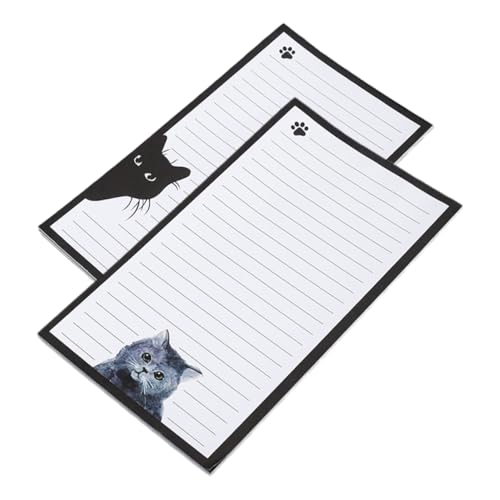 VILLFUL 2-teiliges Haftnotizen-set Mit Süßer Katze, Abreißbare Memo-aufkleber Für Büro-schreibtisch-zubehör, Kleine Haftnotizen Für Schulbedarf, Lunchbox, Notizen, Kinder, Klassenzimmer, von VILLFUL