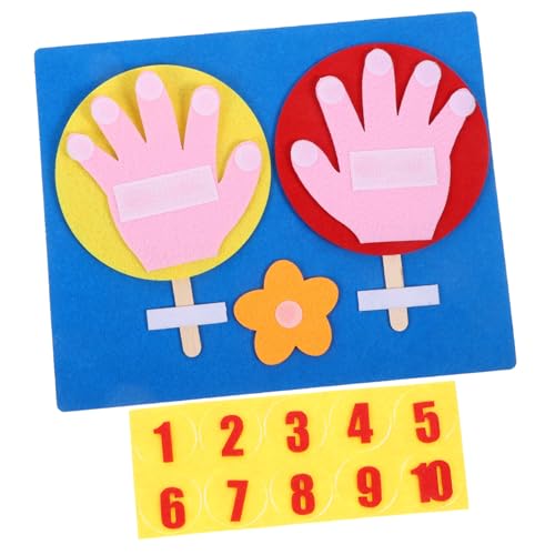 VILLFUL Kindergarten Handgefertigte Mathematikunterricht Addition Und Subtraktion Zahl Stick Palm Spielzeug Kinder Mathe Brett Kinderspielzeug Kleinkind Mathe Brett Praktische Mathe Brett von VILLFUL