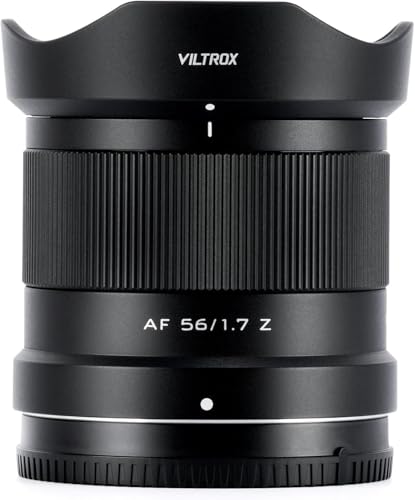 VILTROX 56mm F1.7 für Nikon Z-Mount Objektiv,AF 56mm F1.7 für Nikon Z Mount Prime Standard Kamera,APS-C Objektiv für Nikon Z-Mount ZFC Z30 Z50 Z5 Z6 Z6II Z7 Z7II Z8 Z9 von VILTROX