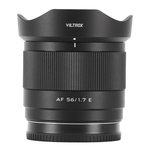 VILTROX AF 56mm f/1.7 E Objektiv für Sony, Sony Prime e Mount Objektiv 56 mm f1.7 für Sony a7iv a7rv a6400 a6700 ZV-E10 (APS-C) von VILTROX