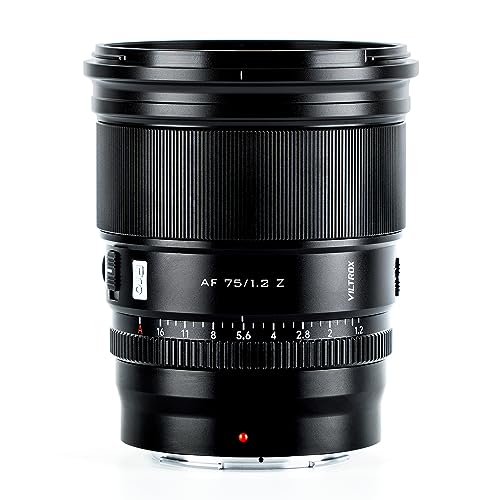 VILTROX PRO 75 mm f/1.2 APS-C Autofocus Camera Lens,Suitable for Nikon Z9/Z8/Z7/Z6/Z5/Z50/Z30/ZFC Nikon Z Mount Cameras Lens von VILTROX