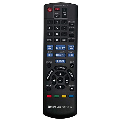 VINABTY N2QAYB000577 Ersetzte Fernbedienung für Panasonic DMP-BDT301 Dmp-bd755 DMP-BD75 DMP-BD75EB-K DMP-BD75EE-K Blu-ray-Disc-Player von VINABTY