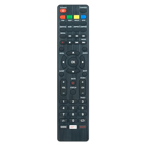 VINABTY RC159 Fernbedienung ersetzen Passend für JTC Jay-Tech Smart TV S32H3165M S32H5112J S50U5007M S55U5117J S65U5114J S65U6511M SG32H5556J SG43U5555 SG58U5540J SG43U5557J SG43U555J von VINABTY