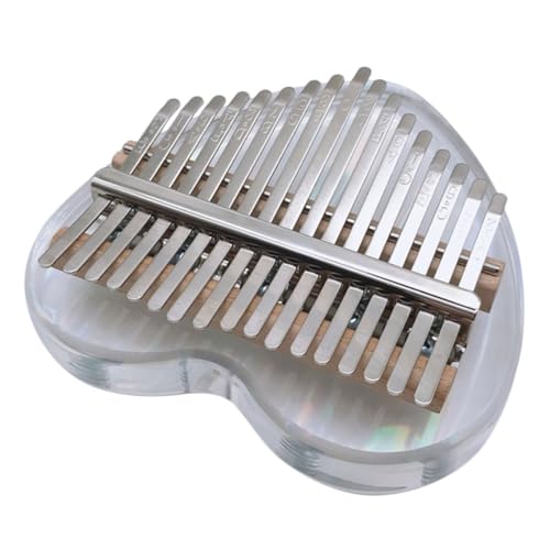 VINTORKY 1 Satz Daumen stubenmusik fingerklavier Transparent finger piano Small musical instrument Engraved Keys Kalimba Instrumente Schoß kleines Instrument Kalimba für Anfänger Acryl von VINTORKY