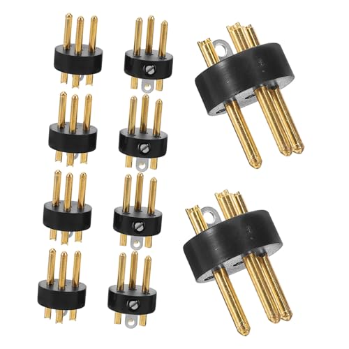 VINTORKY 10 Stück 3 Polige Audio Konvertierungskopfstecker Adapter Für Mikrofone Professionelle Verbindungslösung Für Klare Klangübertragung Und Optimale Signalqualität von VINTORKY