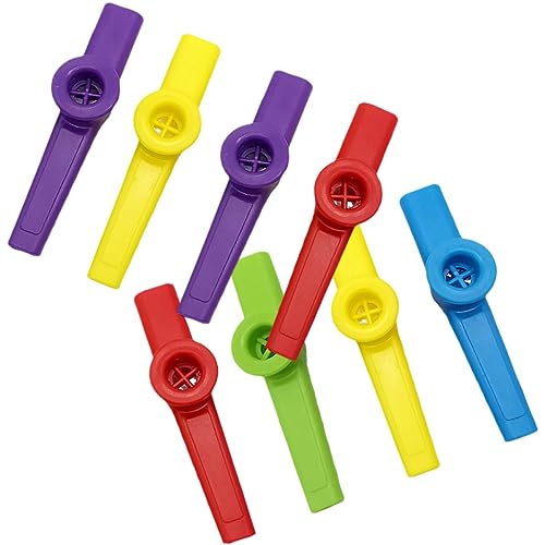 VINTORKY 8St Kazoo musikinstrumente kinderinstrumente + fuchsflöte trauzeugengeschenke chaps e klavier kinderflöte ukolele + musikspielzeug querflöte einfaches Kasoo Plastik von VINTORKY