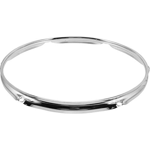 VINTORKY Snare-Drum-Kreis Snare-Drum-Reifen Zubehör für kleine Trommeln Schlagzeugzubehör Snare Drum Zubehör Seitenreifen für Snaredrum Trommelseitenreifen aus Metall Stahl Silver von VINTORKY