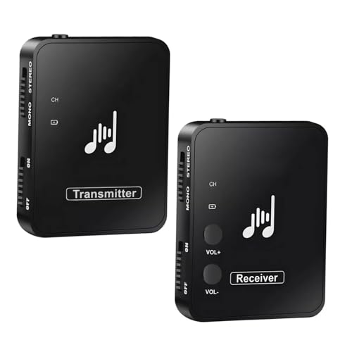 VINTORKY Überwachungs-Streaming-System wireless ohrhörer drahtloser Sender Empfänger Drahtloses Bühnenmonitorsystem In-Ear-Monitor-Funksystem Sender und Empfänger IEM-Funksystem Abs Black von VINTORKY