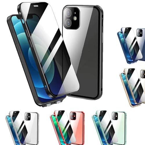 VIUXL Criteriont Phone Privacy Case, Criteriont Phone Case, Criteriont Phone Case with Privacy Screen Protector, 360 Degree Front and Back Privacy Tempered Glass Cover (Black,for iphone13) von VIUXL