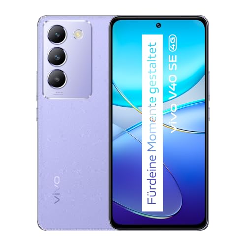 VIVO V40 SE 5G Smartphone, 8GB + 256GB Android Mobiltelefon, 8GB + 8GB Erweiterter RAM, 6,67" 120Hz AMOLED Display, 50MP Dreifachkamera, 44W FlashCharge Telefon, Dual SIM Handy von VIVO