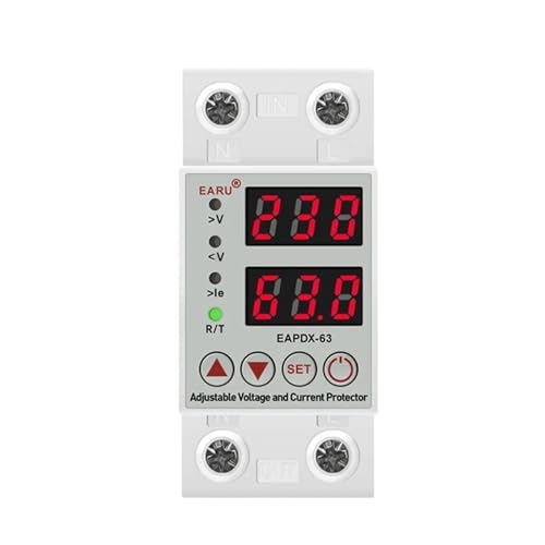 AC 220V Din Rail Dual Display Einstellbare Überspannung Strom und Unterspannung Schutz Gerät Schutz Relais 40A 63A 230V(40A) von VKZMLIKP