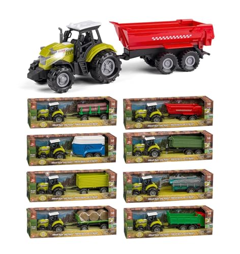 Bull - asst. Tractor w. trailer (41846) von VN TOYS