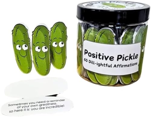 Positive Pickle Emotionale Unterstützung Affirmationskarten, lustige emotionale Unterstützung, Affirmationskarten, Uni-Geschenk, perfekte Bürodekoration von VNEUY