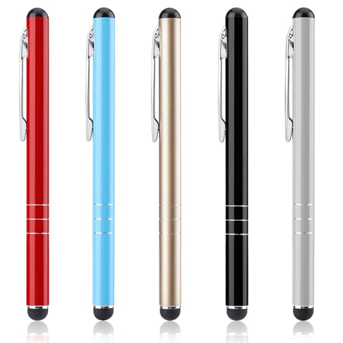 VOCIBO® Stylus Pen 5 Stück, Touchscreen Stift, Tablet Stift, Tablet Handy Touchpen für iPad Mini Pro Smartphones Huawei Samsung Galaxy, Ausführung mit Metalllackierung 5 Farben von VOCIBO
