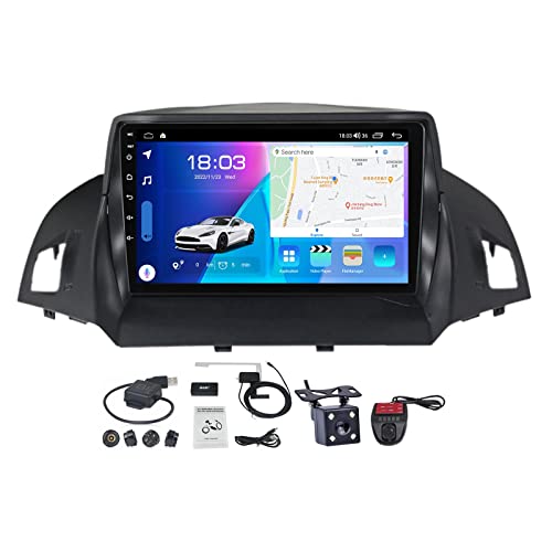 Android 11 Autoradio 2 DIN mit Bluetooth Freisprecheinrichtung für Ford Kuga 2 Escape 3 2012-2019 mit Carplay Android Auto DSP, 9 Zoll Touchscreen FM AM RDS DAB+ Radio/Rückfahrkamera ( Size : M200S ) von VOLEMI