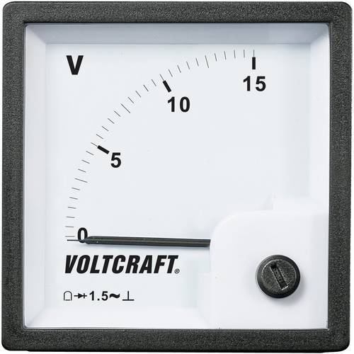 VOLTCRAFT AM-72x72/15V AM-72x72/15V Analog-Einbaumessgerät AM-72x72/15V 15V Drehspule von VOLTCRAFT