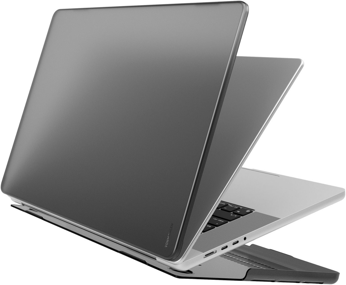 VONMÄHLEN Laptop-Hülle Transparent Case for MacBook MacBook Pro 16“ Matt Black von VONMÄHLEN