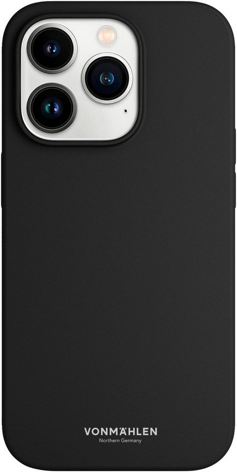 VONMÄHLEN Smartphone-Hülle iPhone 14 Pro Max, Eco Silicone Case - Black von VONMÄHLEN