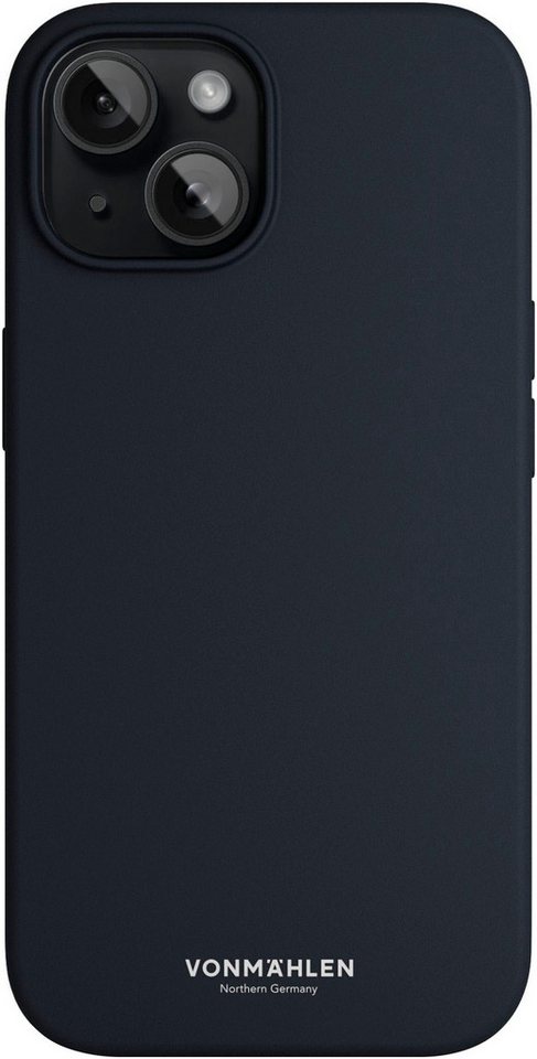 VONMÄHLEN Smartphone-Hülle iPhone 15 Plus, Eco Silicone Case - Navy von VONMÄHLEN