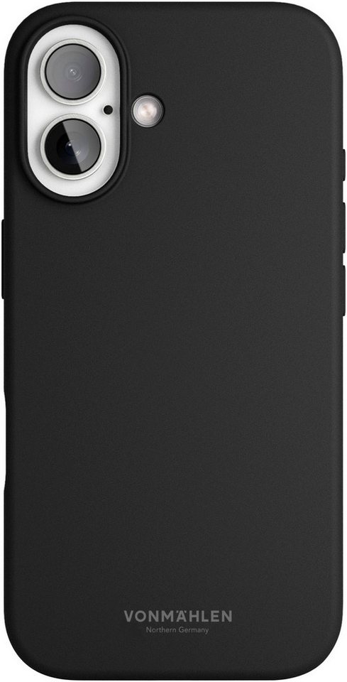 VONMÄHLEN Smartphone-Hülle iPhone 16, Soft Silicone Case - Black von VONMÄHLEN