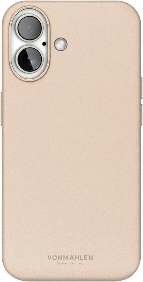 VONMÄHLEN Smartphone-Hülle iPhone 16 Plus, Like Leather Case - Schutzhülle,Cream von VONMÄHLEN