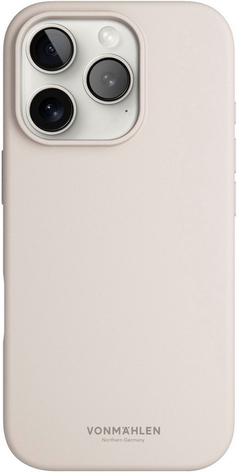 VONMÄHLEN Smartphone-Hülle iPhone 16 Pro Max, Soft Silicone Case - Cream von VONMÄHLEN