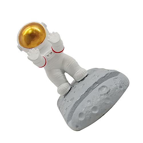 VOSAREA 5St Astronaut Handyhalter Mobiltelefonunterstützung Telefonhalter für Astronauten Handyständer handyhalterung Telefonhalter für den Schreibtisch Halter für Telefonständer Harz Weiß von VOSAREA