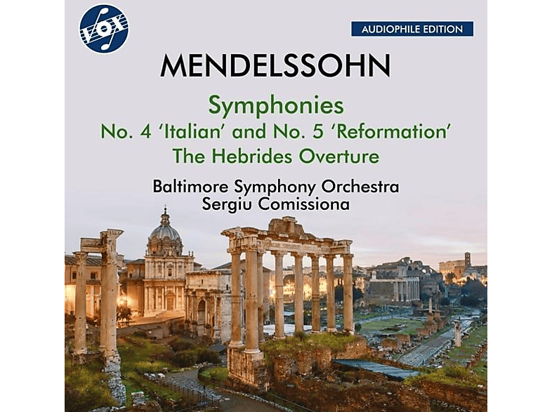 Baltimore Symphony Orchestra - Sergiu Comissiona (dir) Mendelssohn: Sinfonien Nr. 4 'Italienisch' und 5 'Reformation' / Die Hebriden-Ouvertüre (CD) von VOX