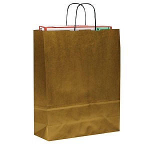 150 VP Geschenktaschen Toptwist gold 24,0 x 31,0 cm von VP