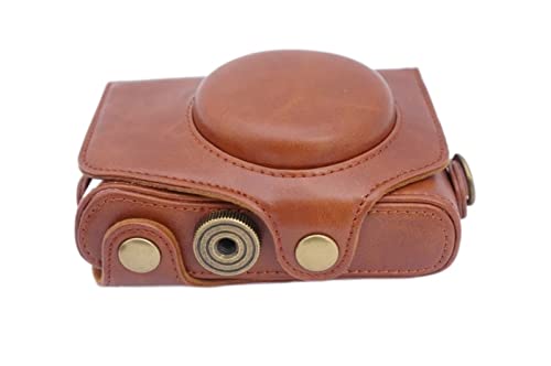 VPVEPHMKK Kameratasche Schutzabdeckung for Schultergurt SX720 SX730 SX740 HS PU Fit for Canon Kamerataschen(SX720 Brown) von VPVEPHMKK